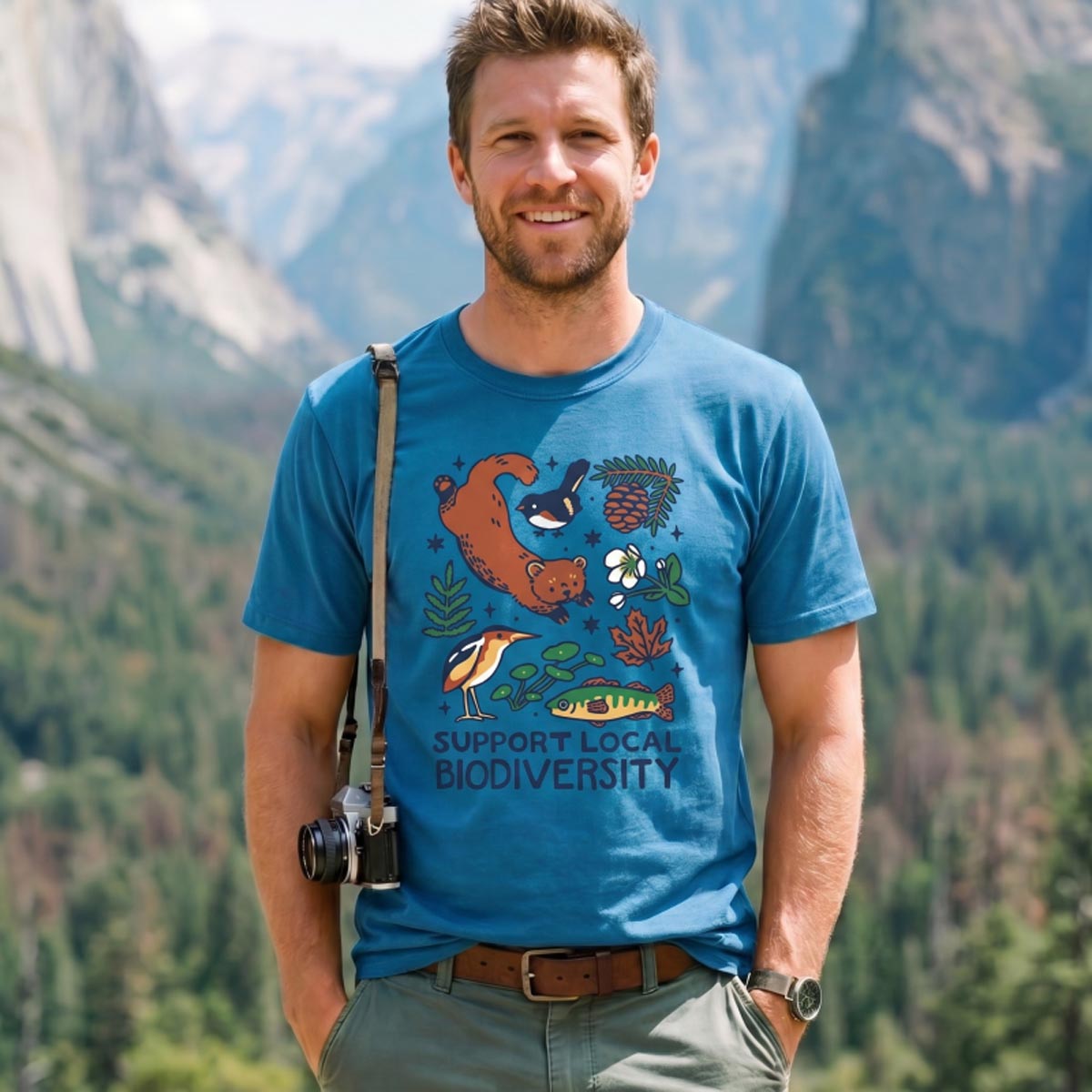 Support Local Biodiversity Nature Conservation T‑Shirt 