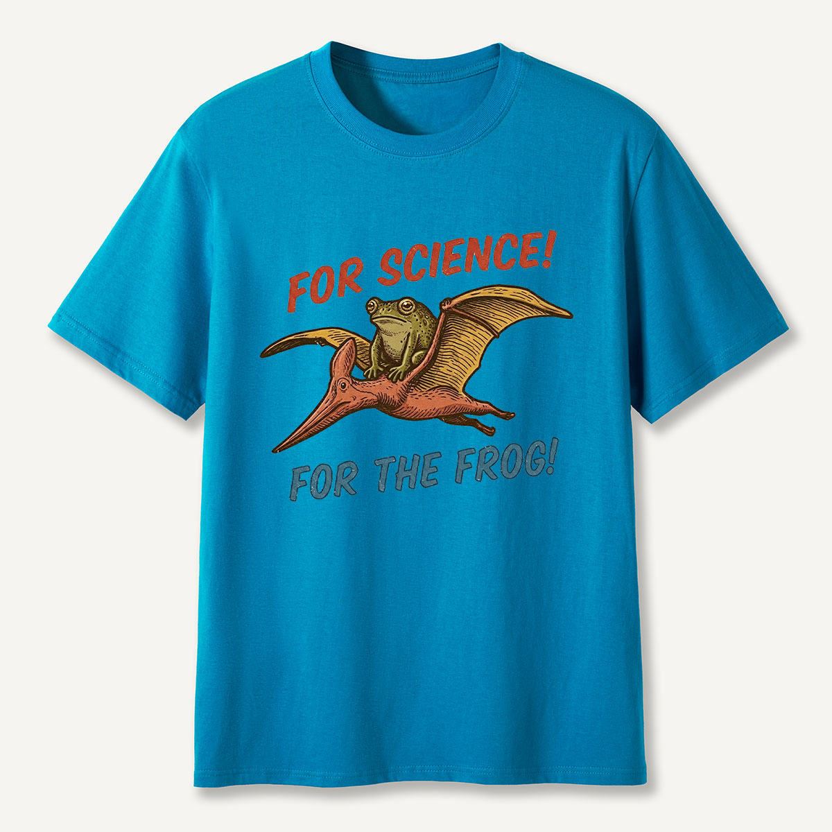For Science Frog Riding Pterosaur T-Shirt