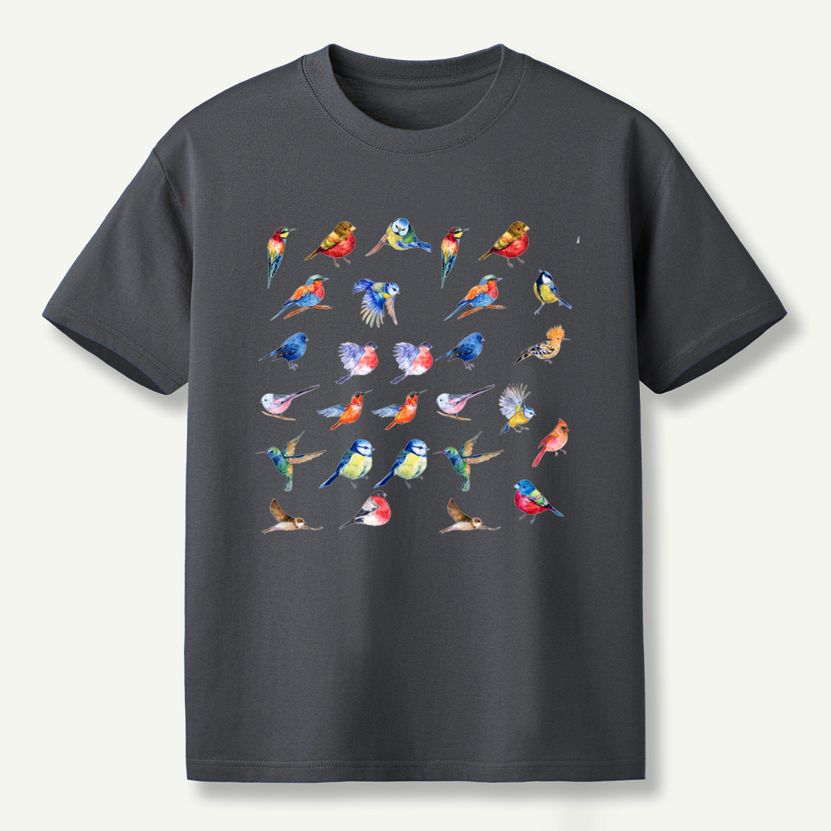 Colorful Birds Watercolor Collection T-Shirt