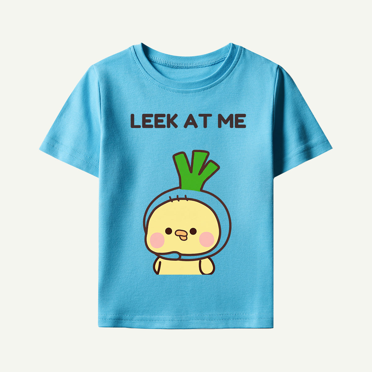 Leek at Me Veggie Pun Kids T-Shirt