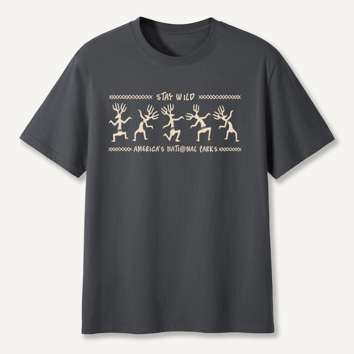 Stay Wild Petroglyph Dancers National Parks T-Shirt
