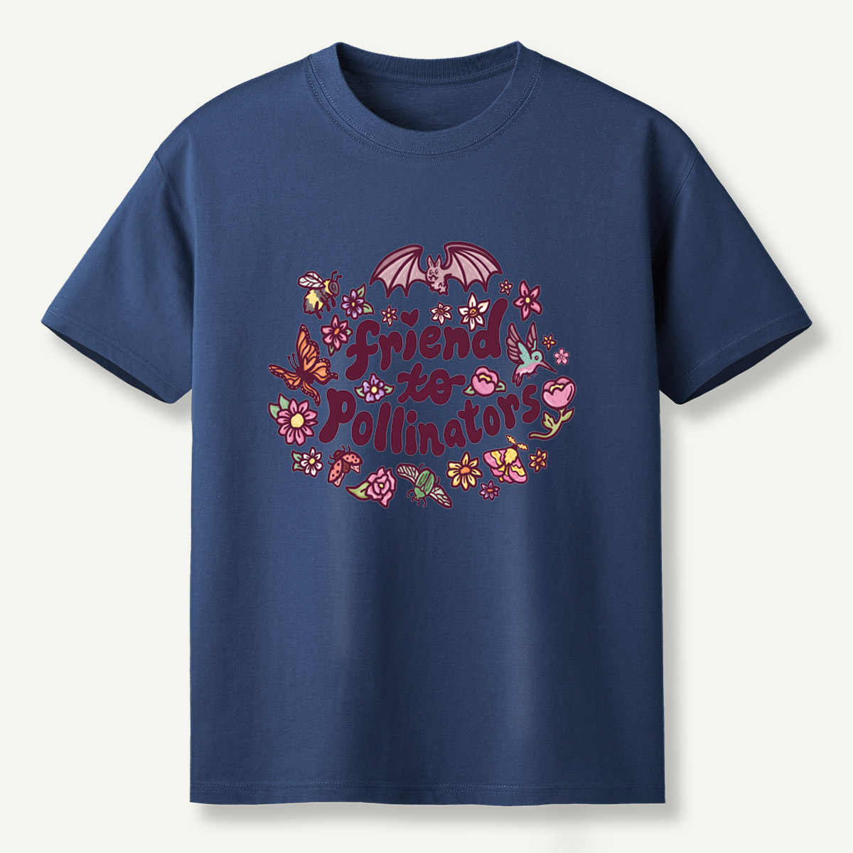 Friend To Pollinators Garden Wildlife Circle T-Shirt