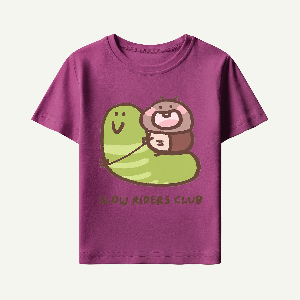 Slow Riders Club Snail Ride Kids T-Shirt