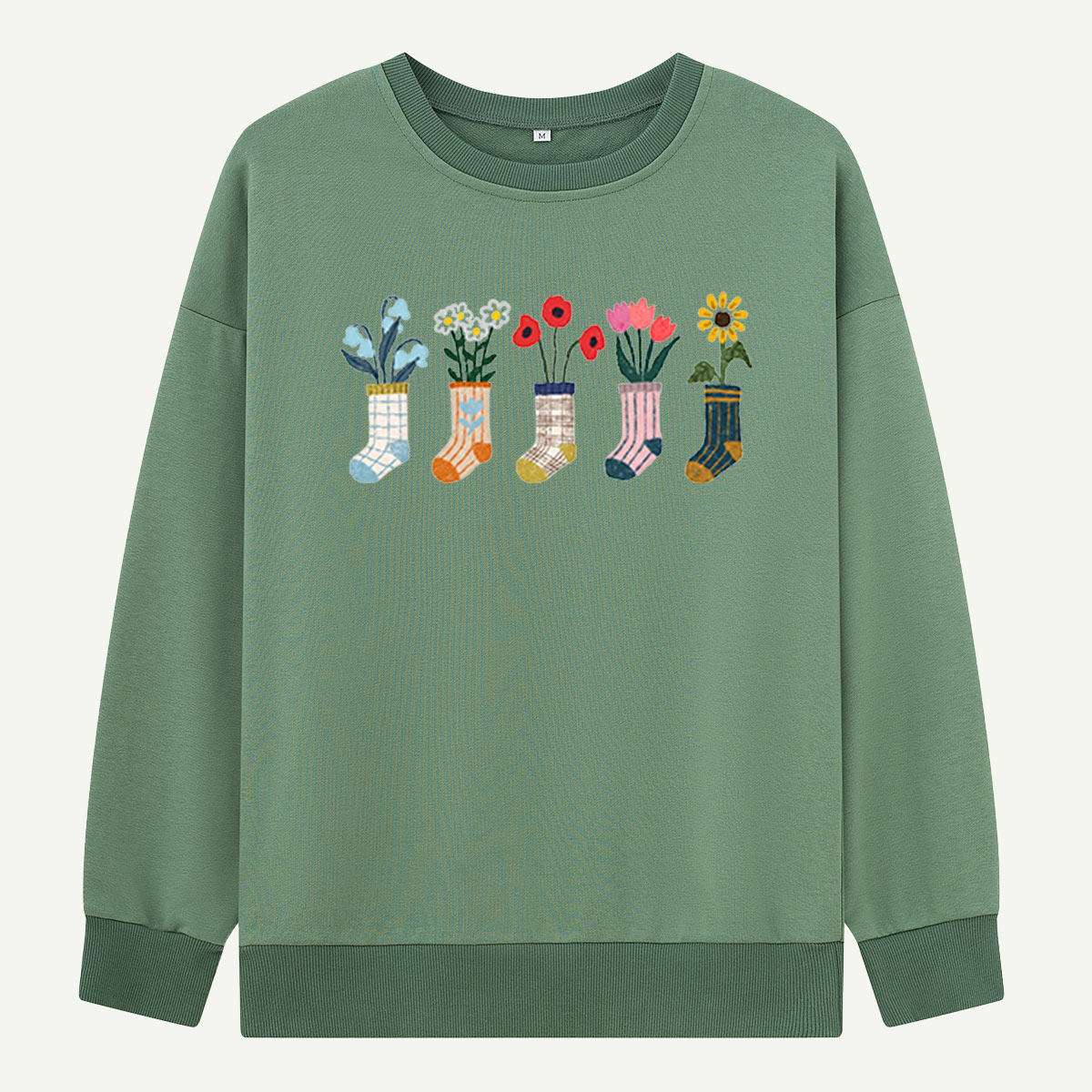 Flower Sock Vase Sweatshirts