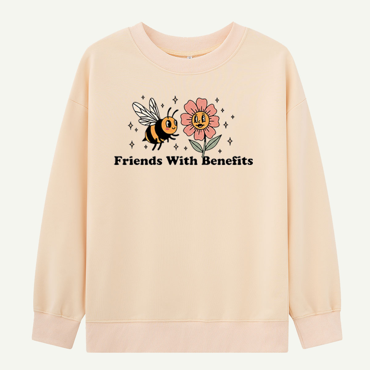 Friends With Benefits Bee And Flower Sweatshirts
