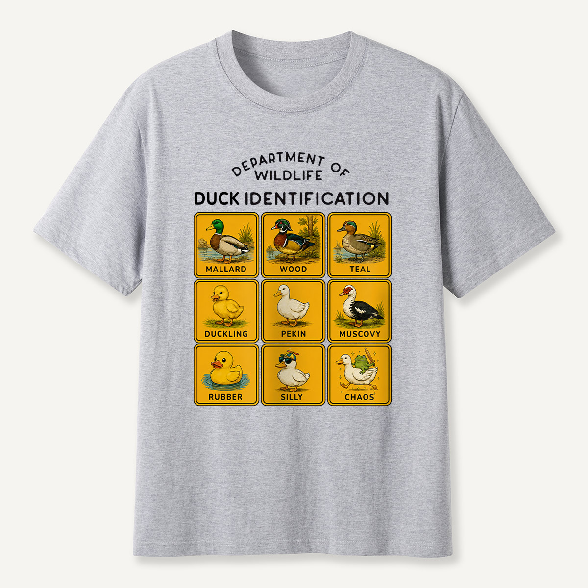 Department of Wildlife Duck Identification T-Shirt