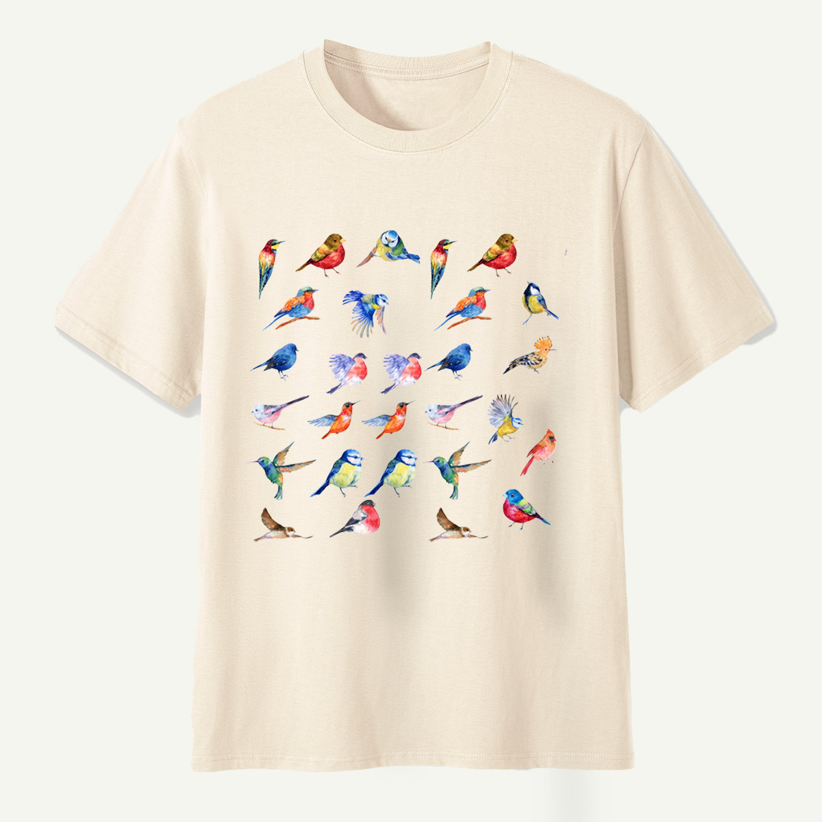 Colorful Birds Watercolor Collection T-Shirt