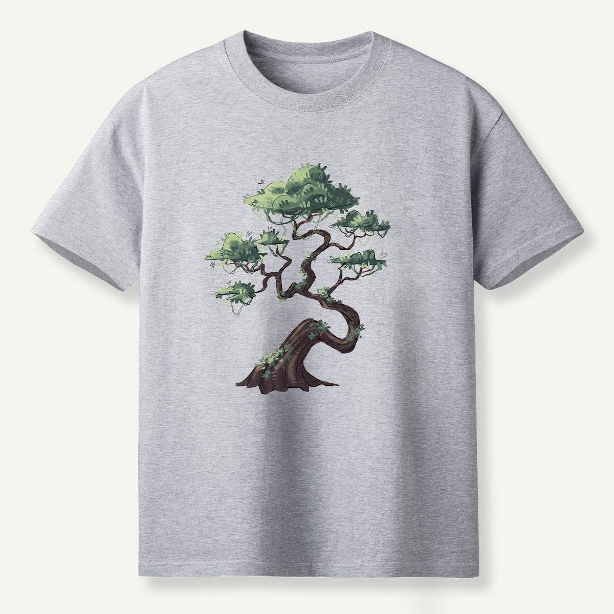 Windswept Pine Tree Ink Art T-Shirt