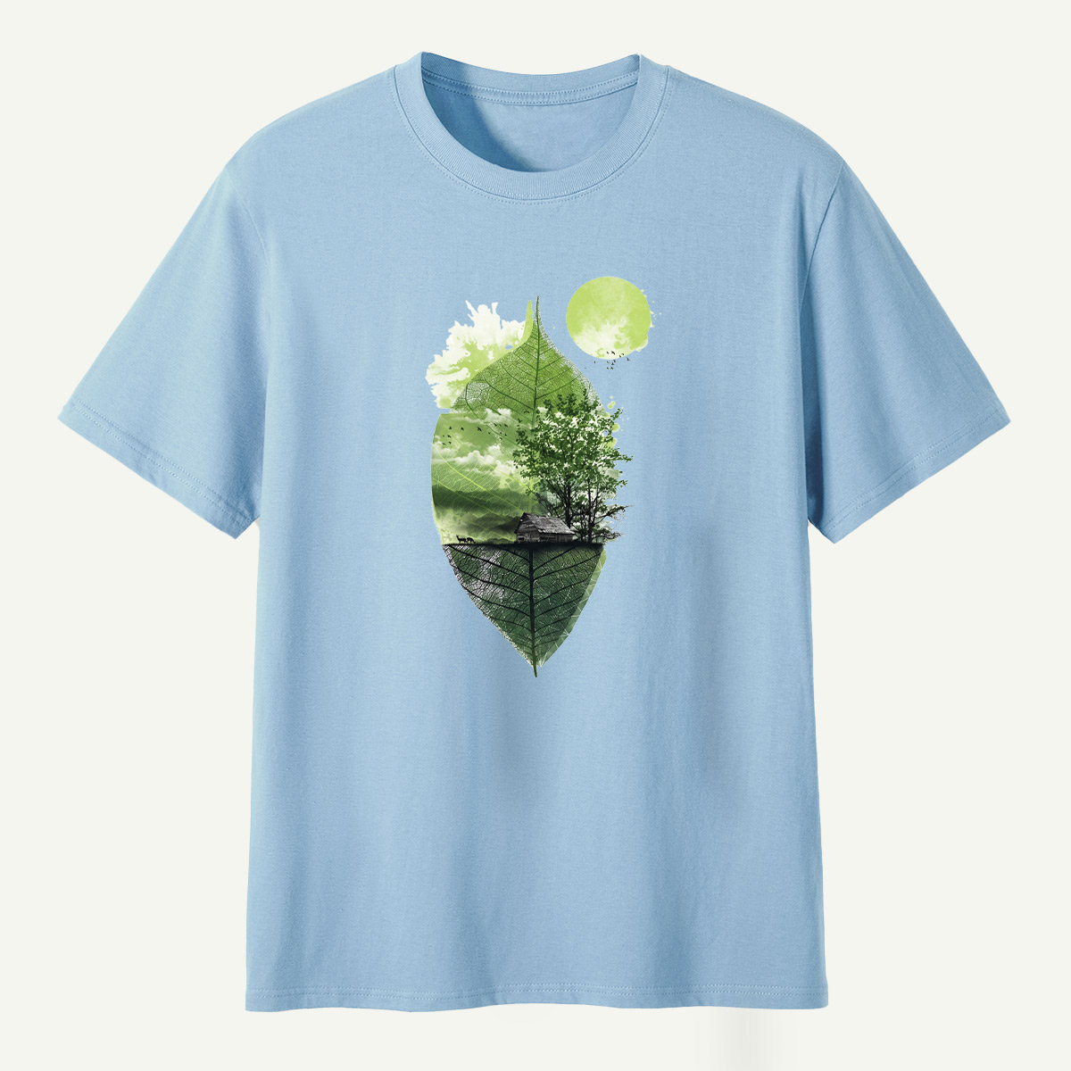 Forest Inside A Leaf Landscape T-Shirt