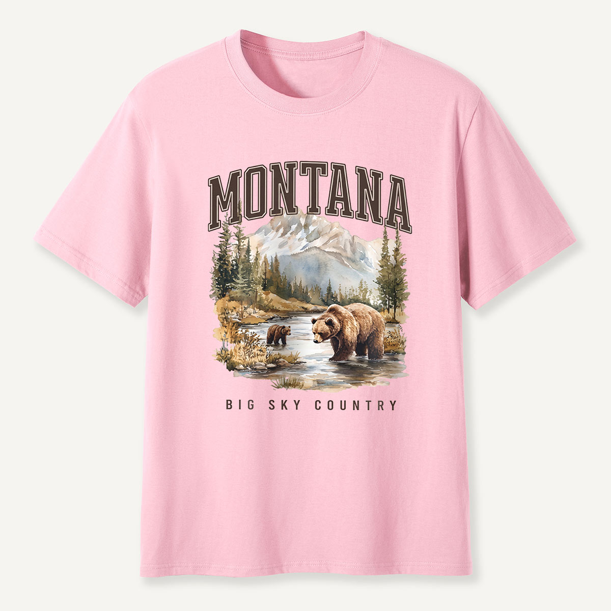 Montana Big Sky Country Grizzly River T-Shirt