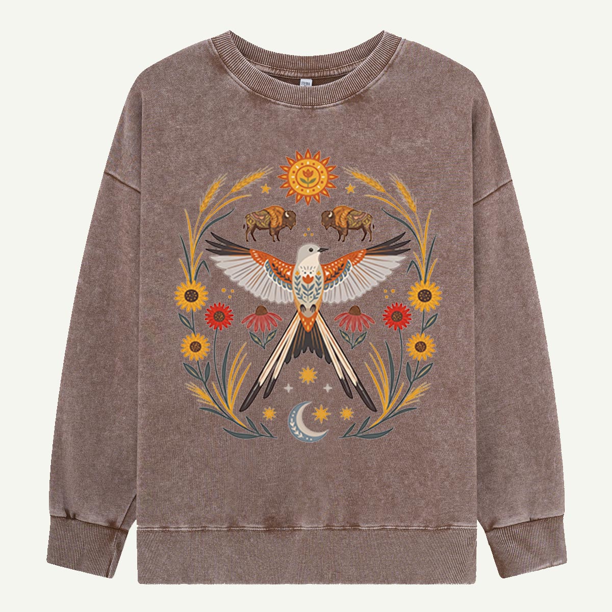 Prairie Wings & Bison Washed Sweatshirts