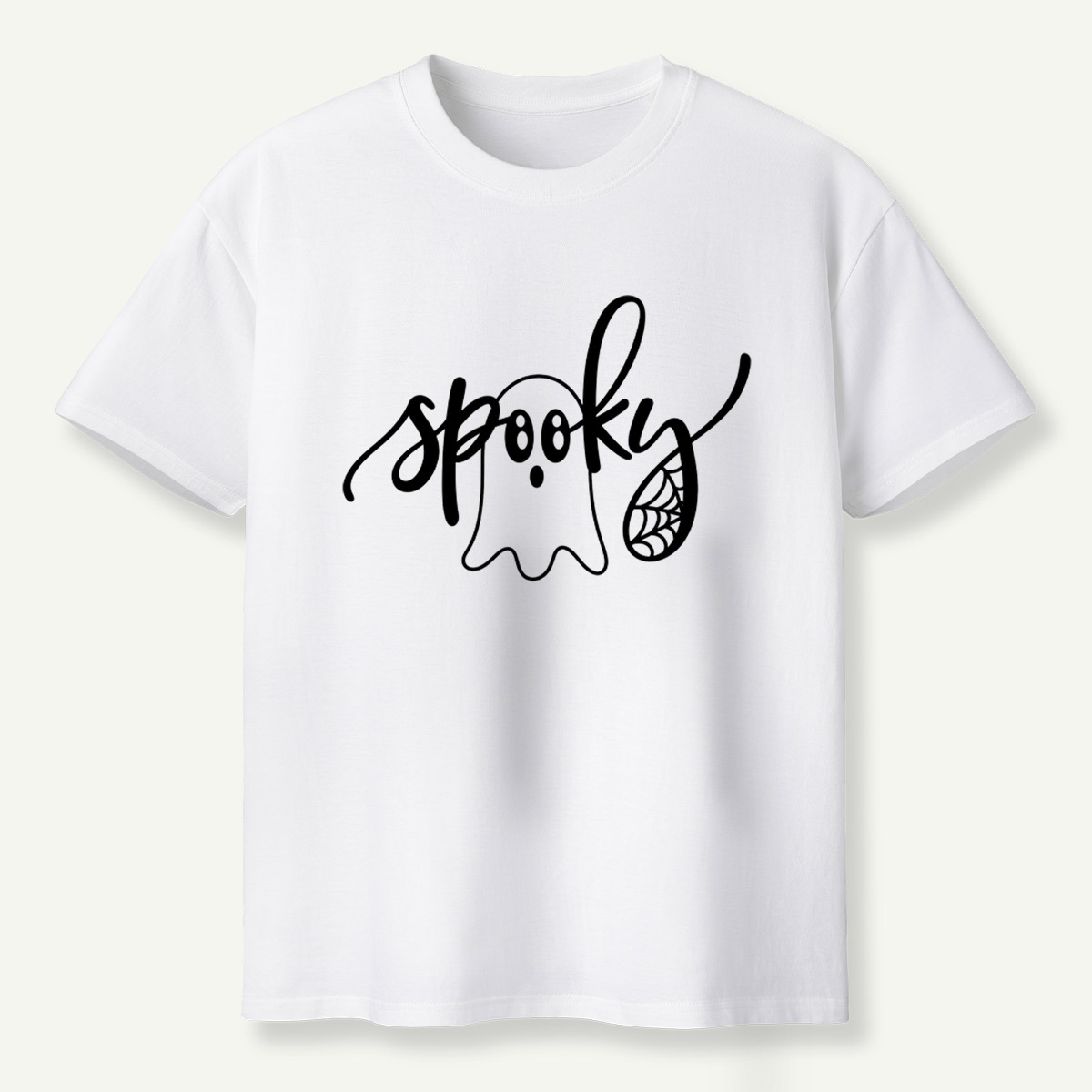 Spooky Ghost Lettering T-Shirt