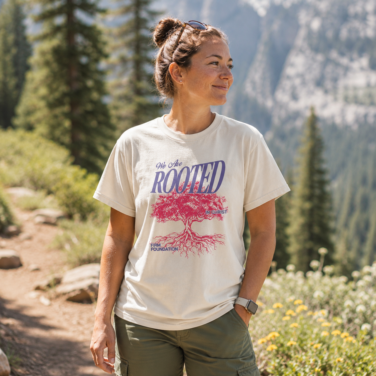 We Are Rooted In Christ Firm Foundation T-Shirt