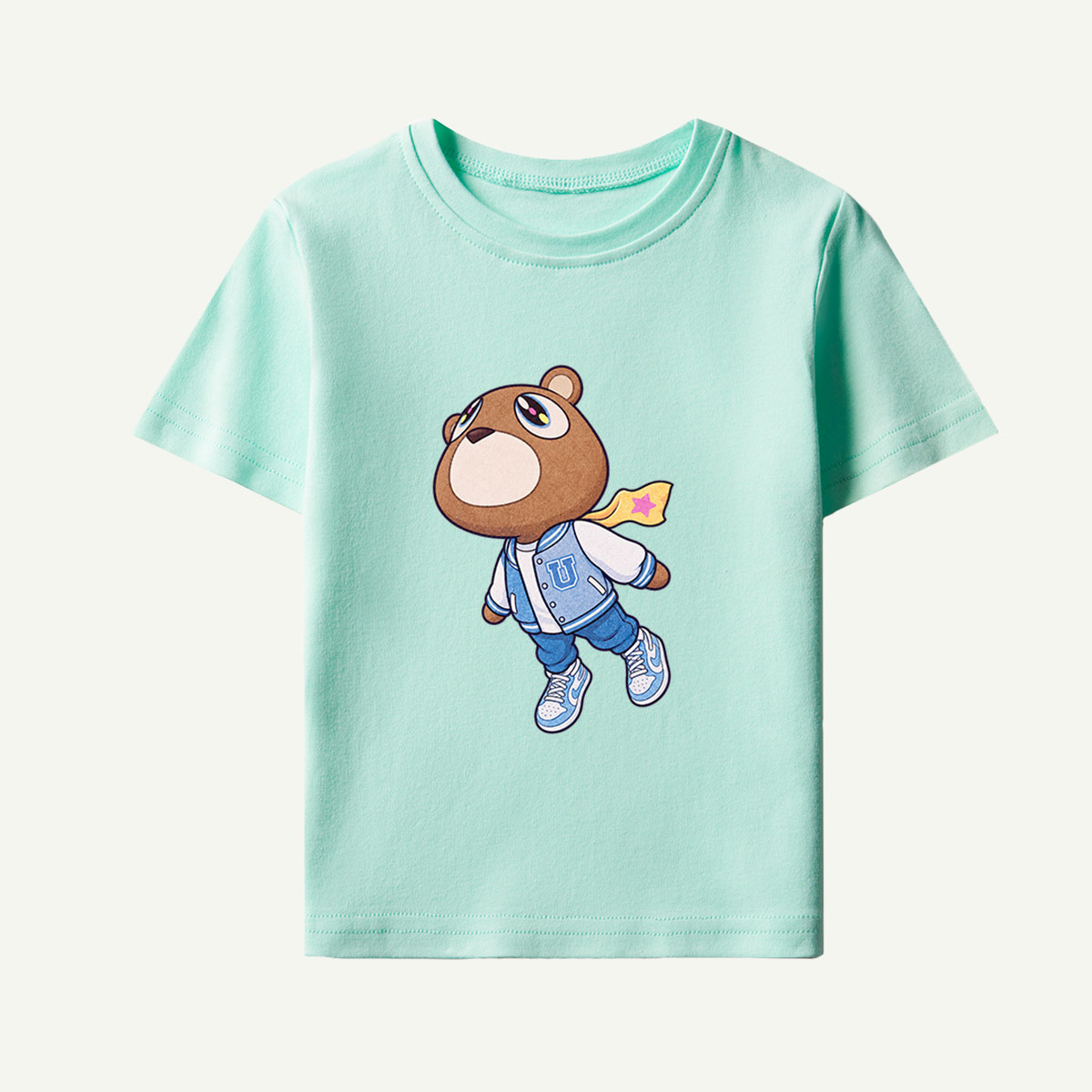 Cute Street Bear Character Kids T-Shirt