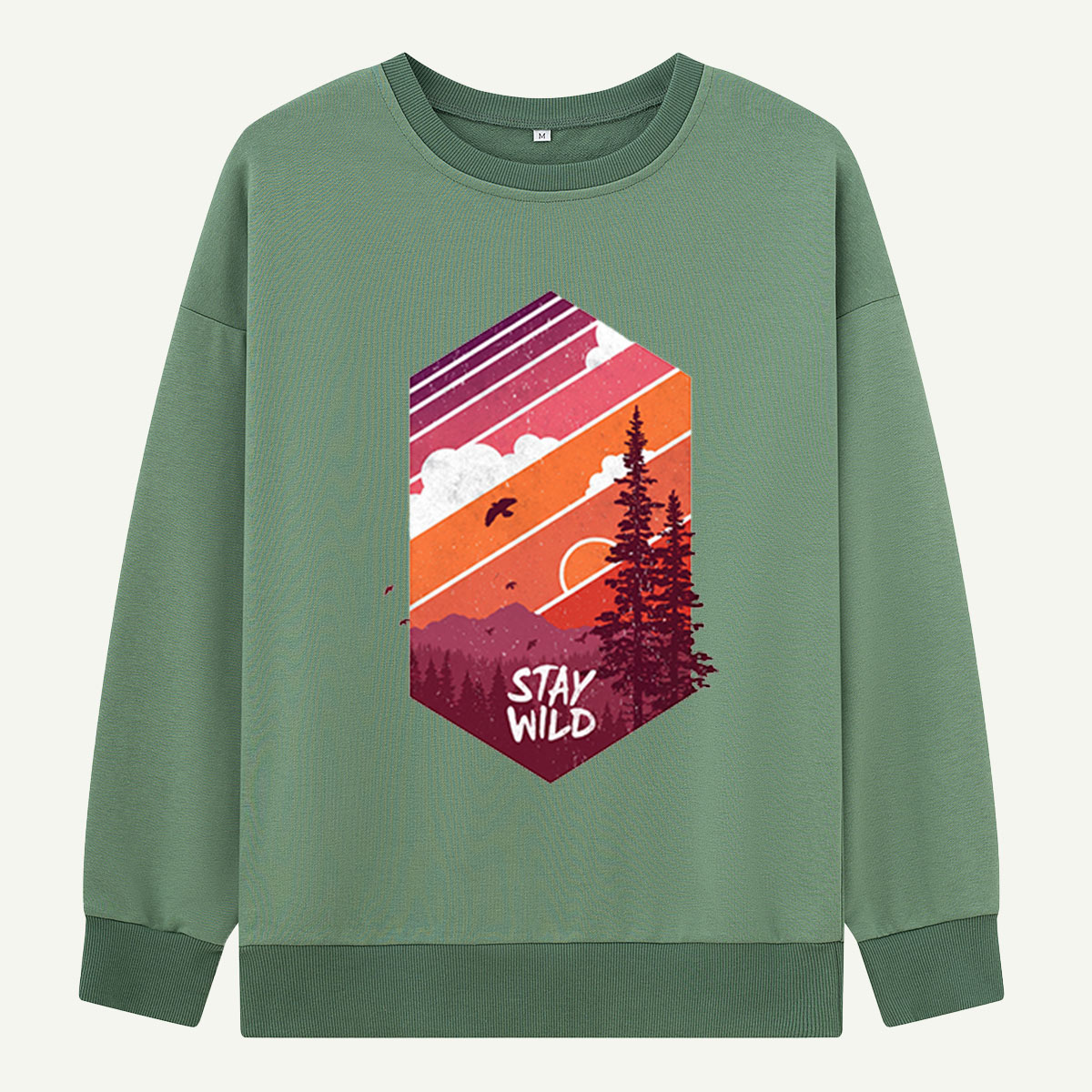 Stay Wild Forest Sunset Sweatshirts