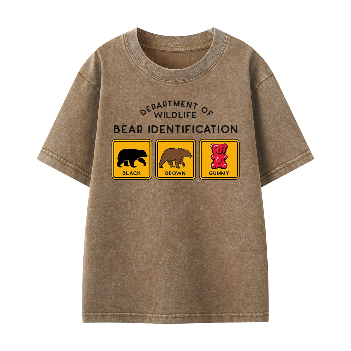 Bear Tee Cotton Classic Kids Washed T-Shirt