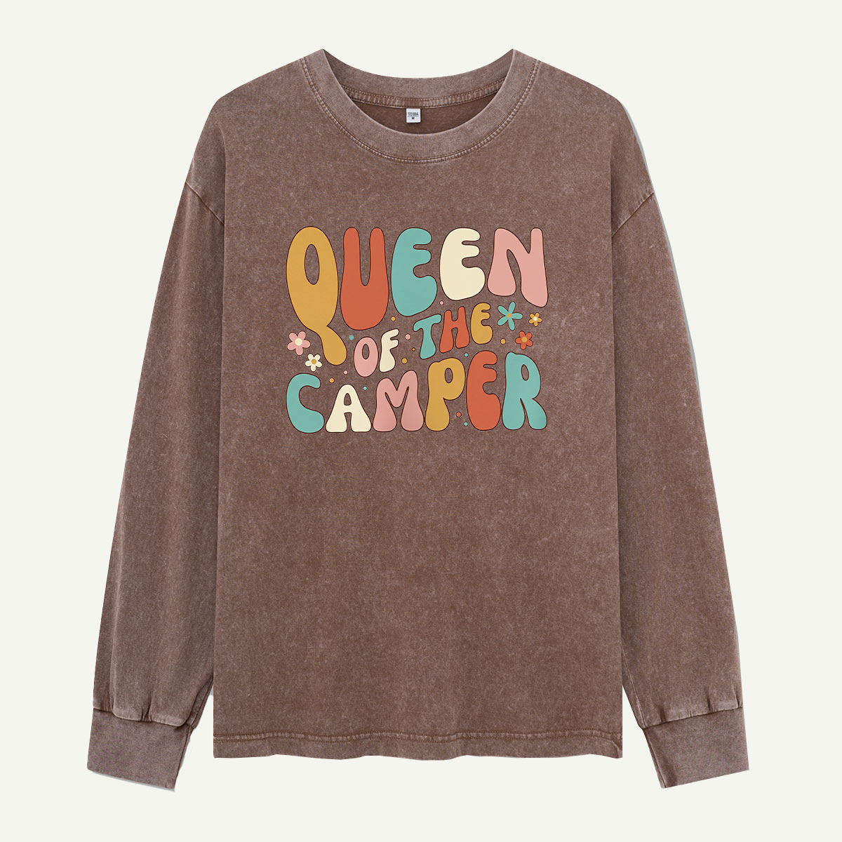 Queen Of The Camper Washed Long Sleeves