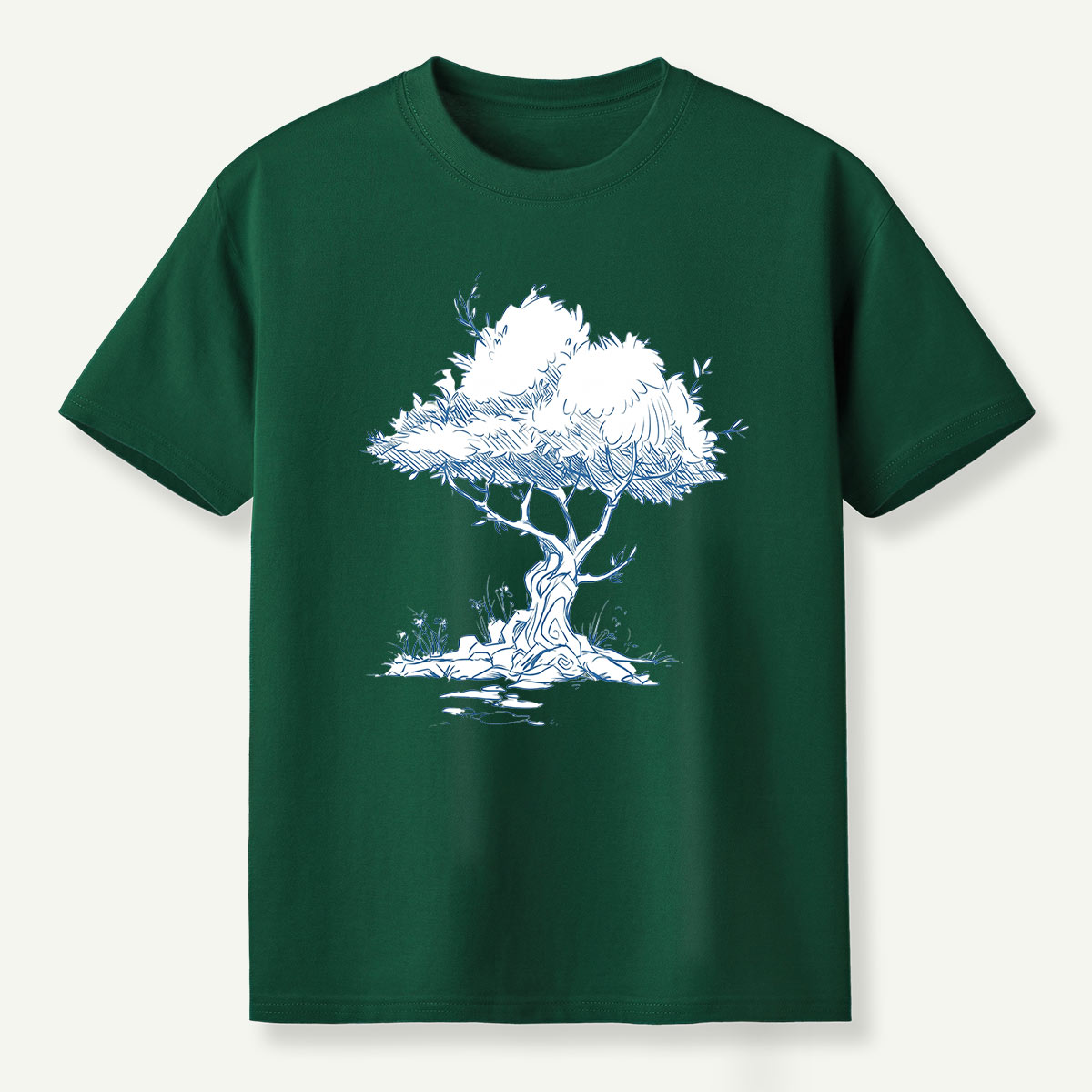 Wilderness Trail Map Line Art T-Shirt