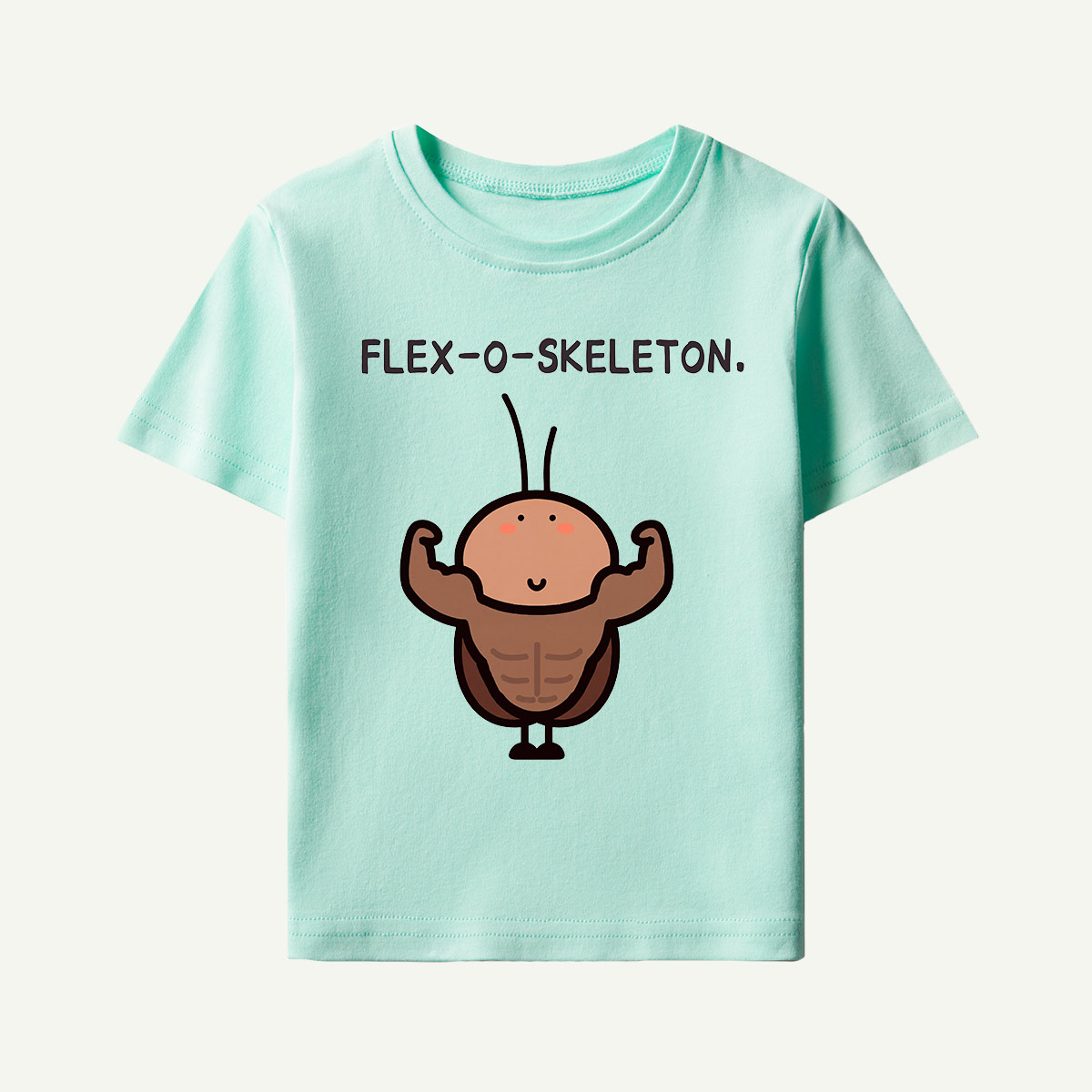 Flex-O-Skeleton Muscles Bug Kids T-Shirt