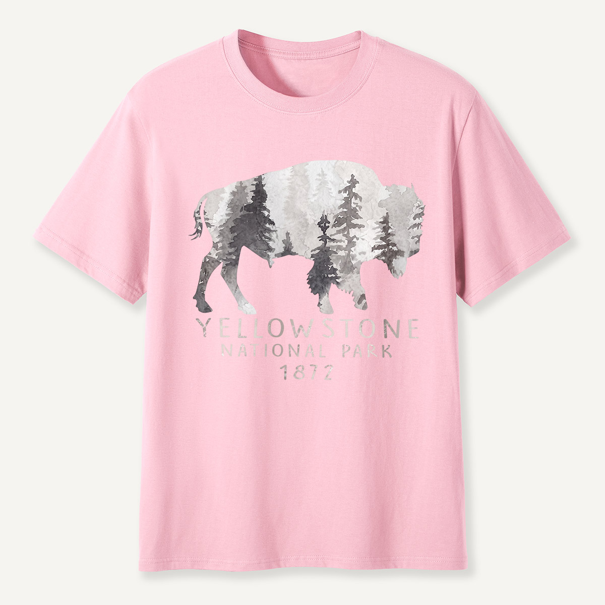 Yellowstone National Park 1872 Bison Forest T-Shirt