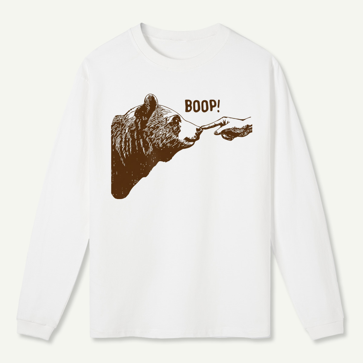 Boop Bear Nose Long Sleeve T-Shirt