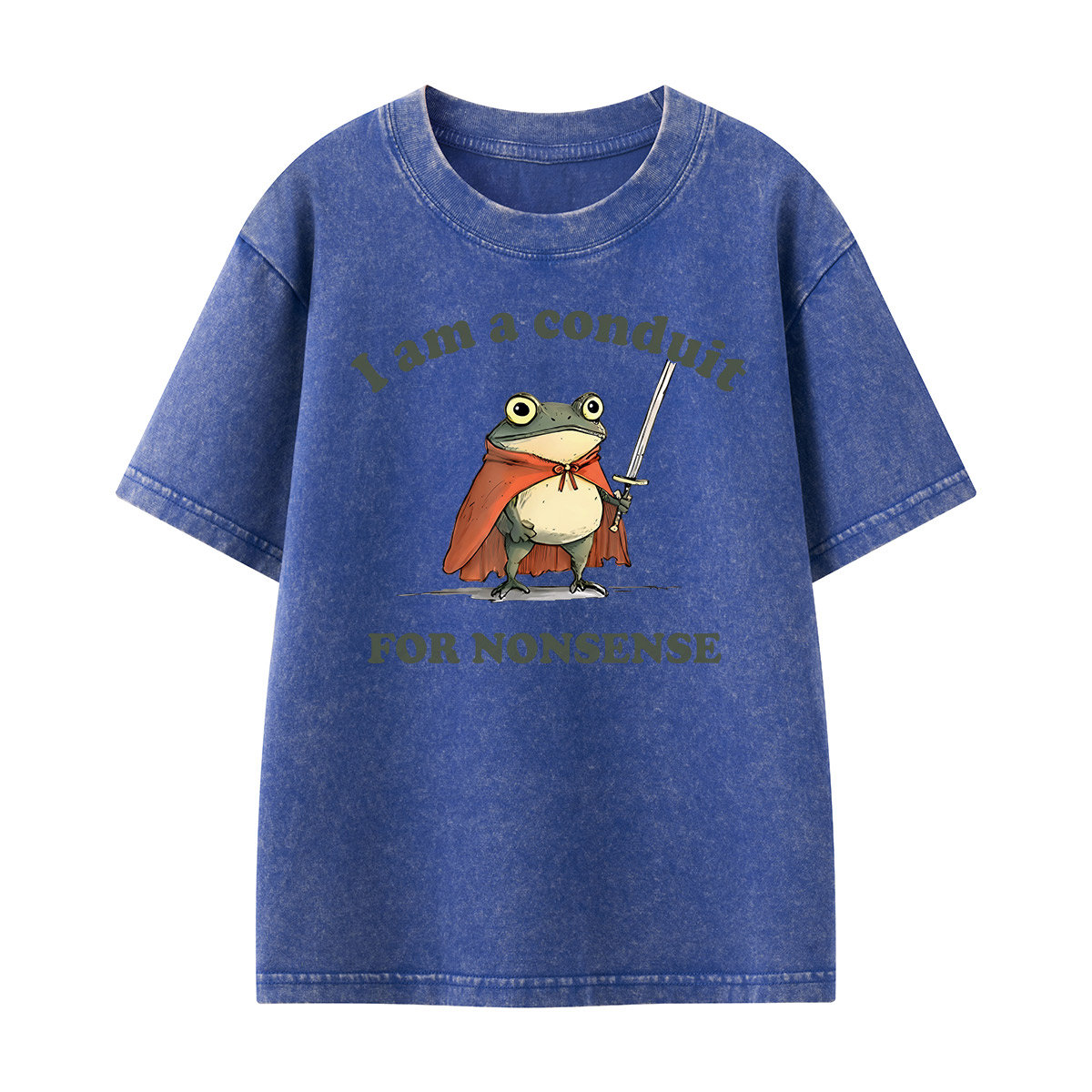 I Am A Conduit For Nonsense Kids Washed T-Shirt