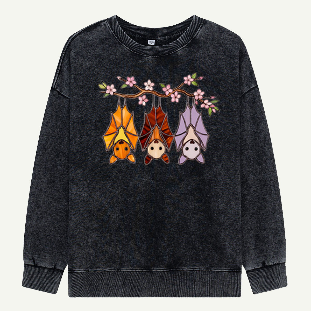 Cherry Blossom Bat Trio Washed Sweatshirts