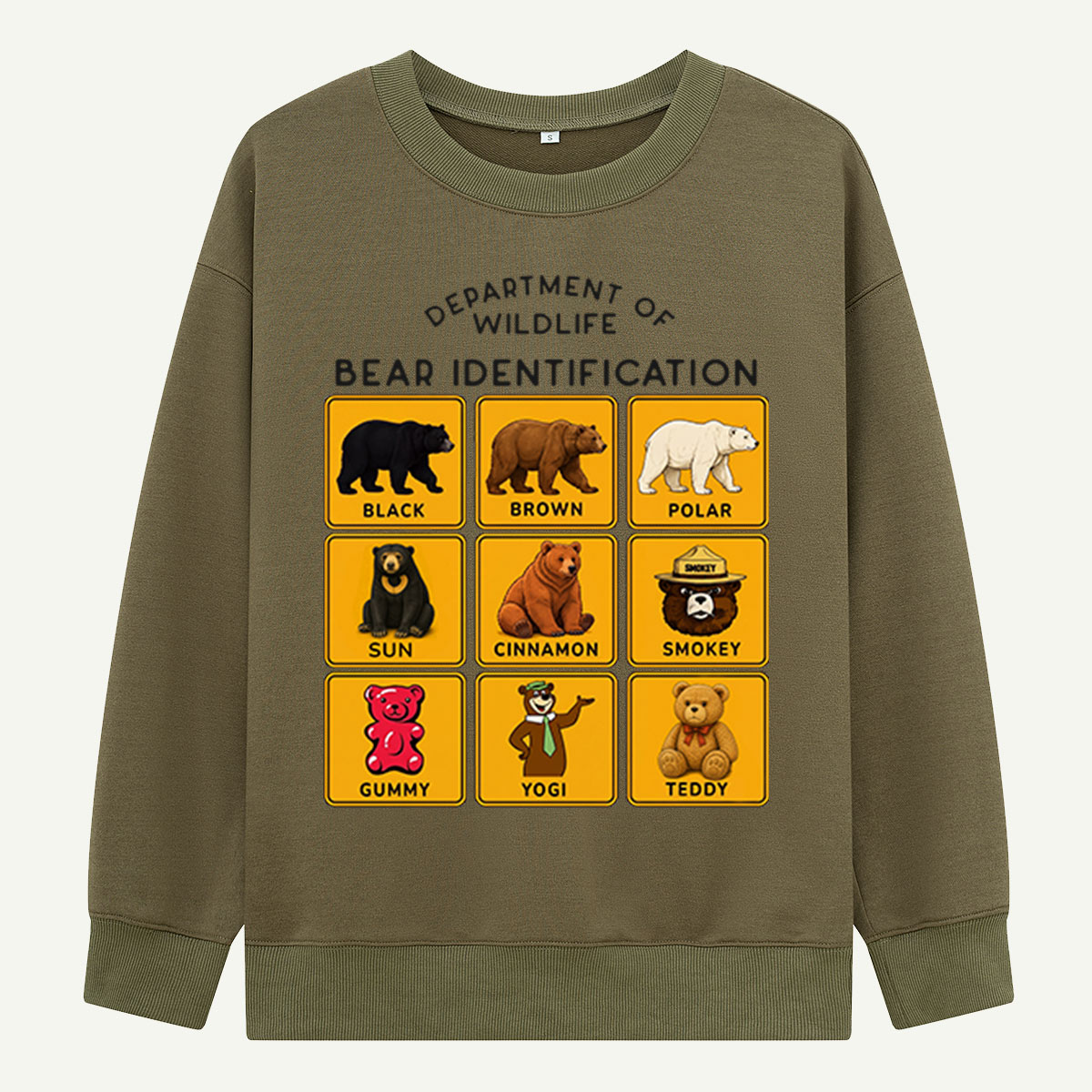 Department of Wildlife Bear Identification Sweatshirts