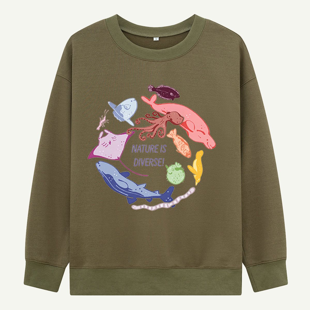 Nature Is Diverse Sea Creatures Sweatshirts