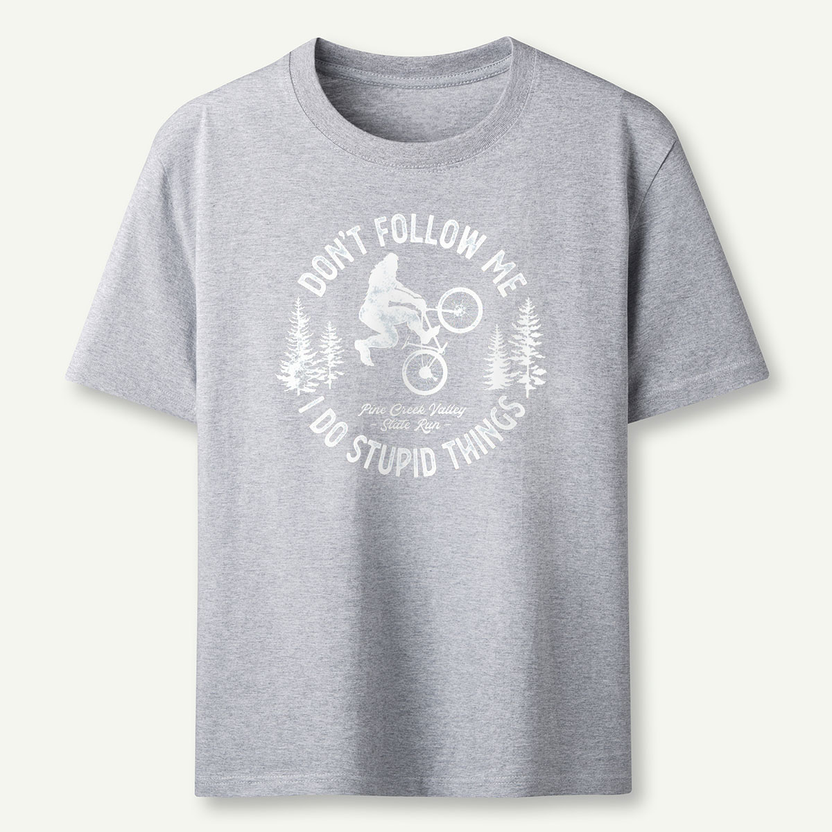 Stupid Things Bigfoot Bike Tee Cotton Classic T-Shirt