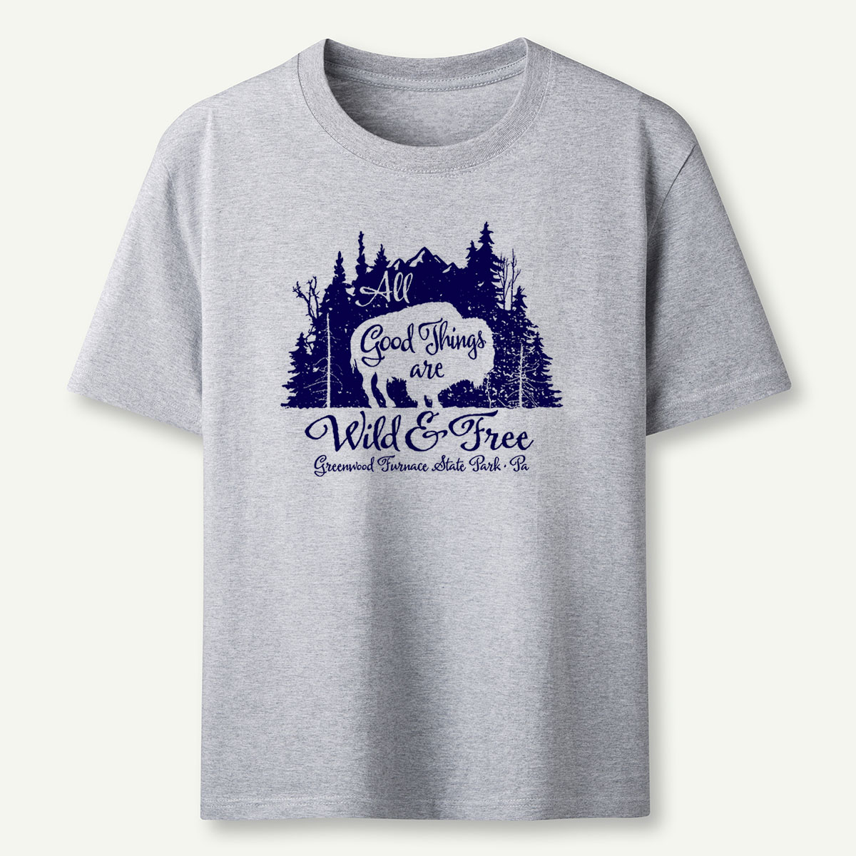 Wild & Free Bison Tee Cotton Classic T-Shirt