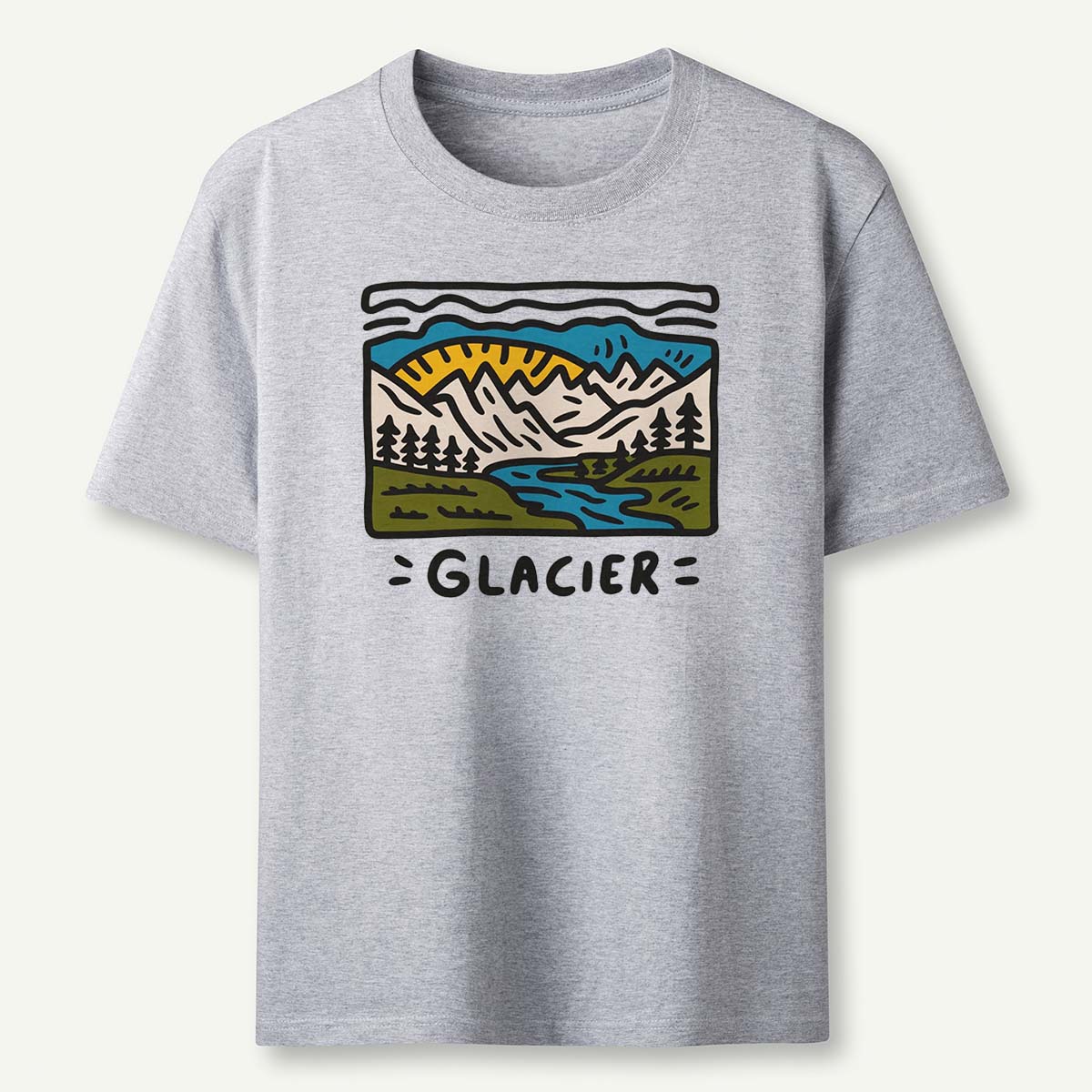 Glacier National Park Tee Cotton Classic T-Shirt