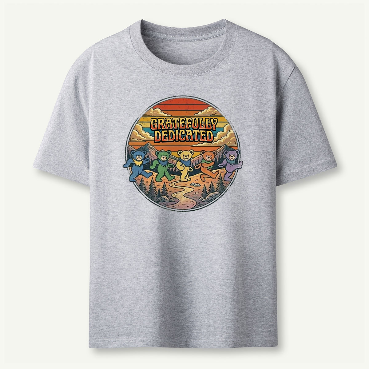 Retro Gratefully Deadicated Dancing Bears T-Shirt