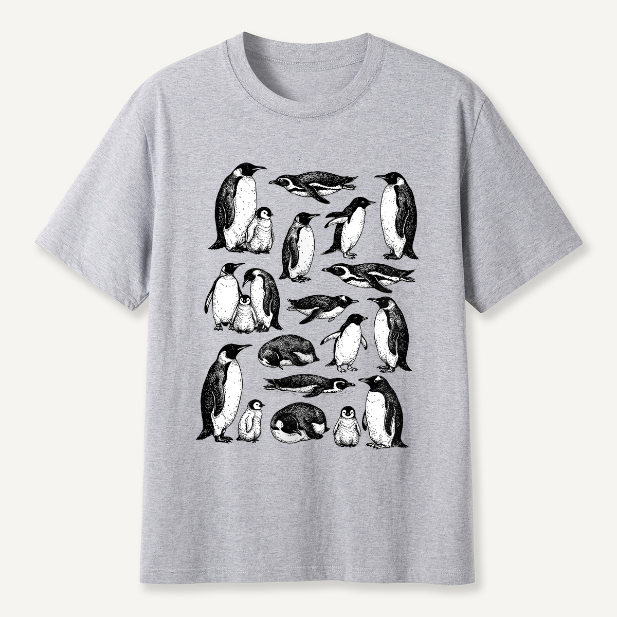 MDCTBYWY26072302 Penguin Naturalist T-Shirt
