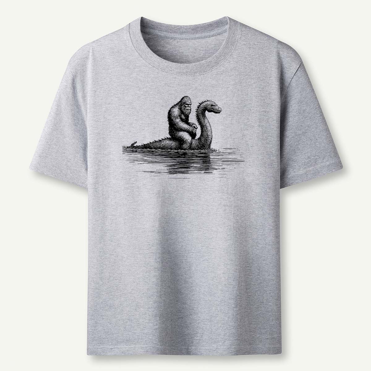 Hilarious Loch Ness Monster Sasquatch Graphic Bigfoot T-Shirt