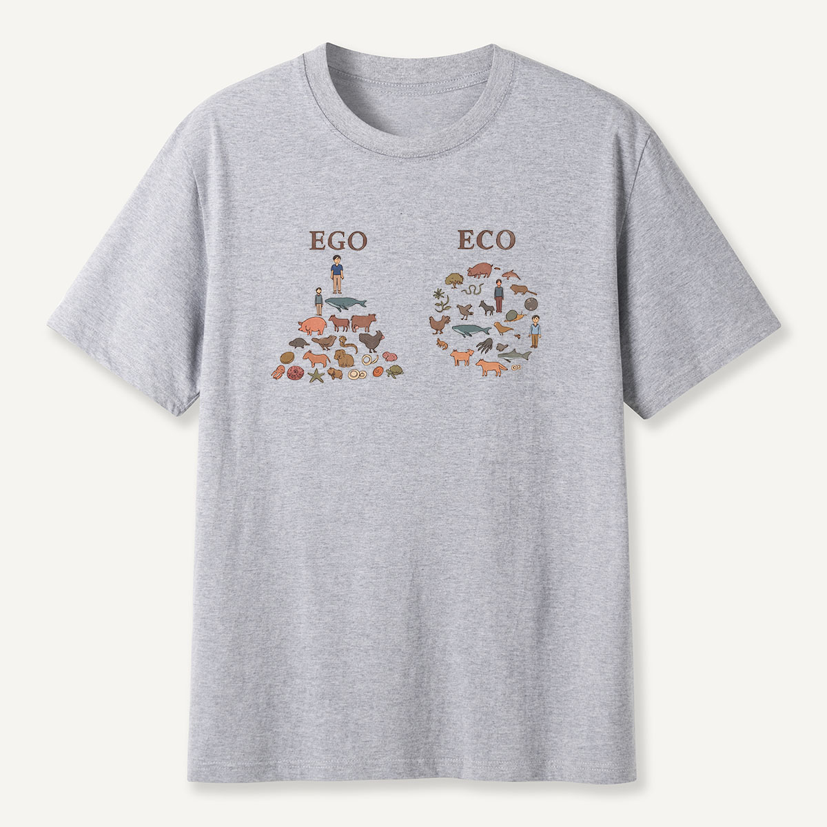 MDCTBYWY26072406 Ego vs Eco T-Shirt