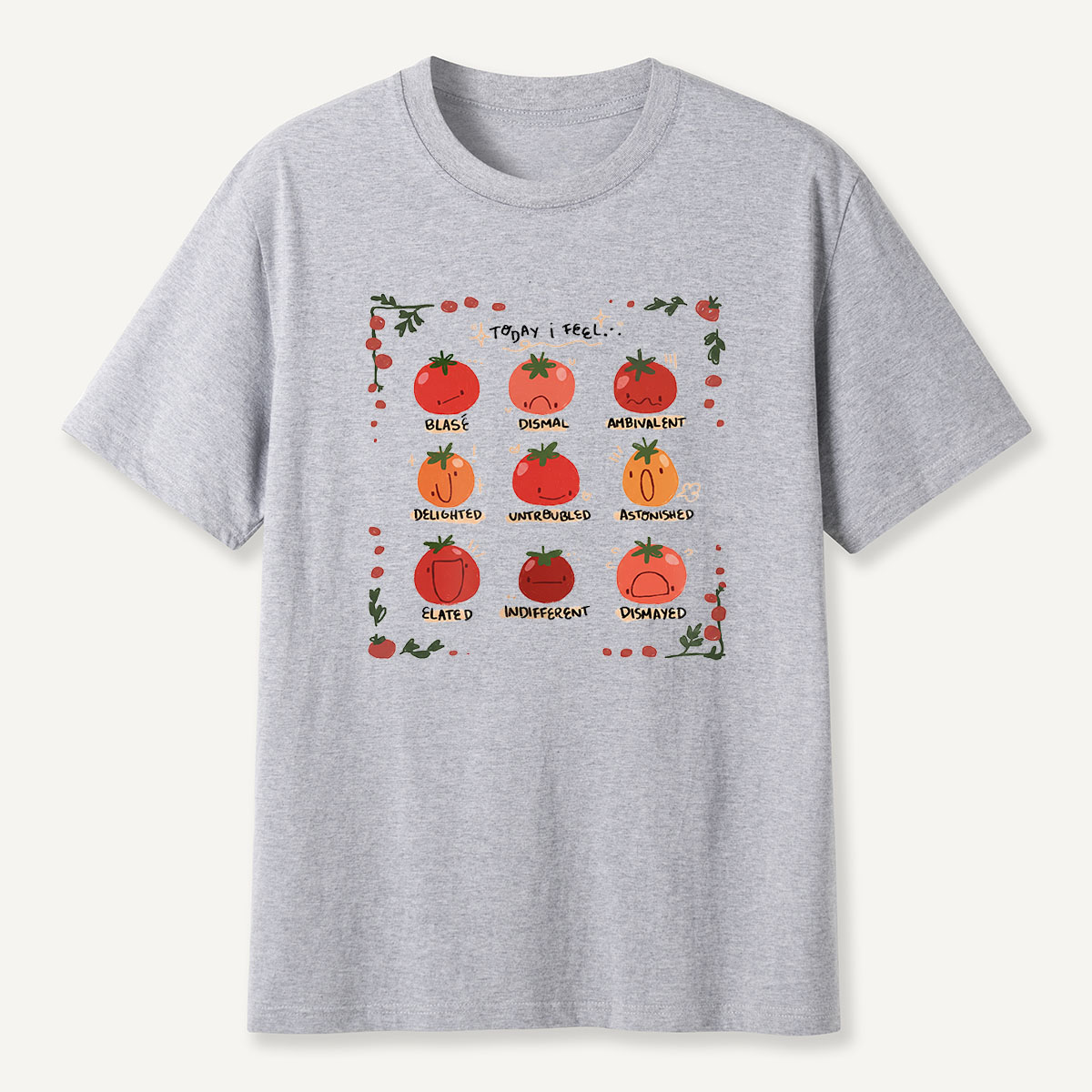 MDCTBYWY26072409 Today I Feel... A Tomato Mood Journal T-Shirt