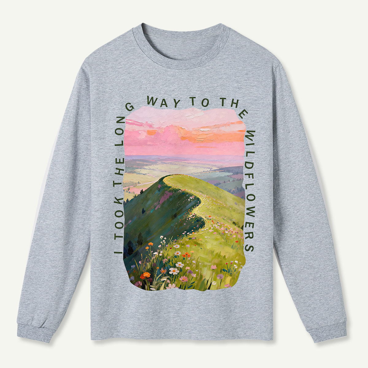 Dusk Hills Art Long Sleeve T-Shirt