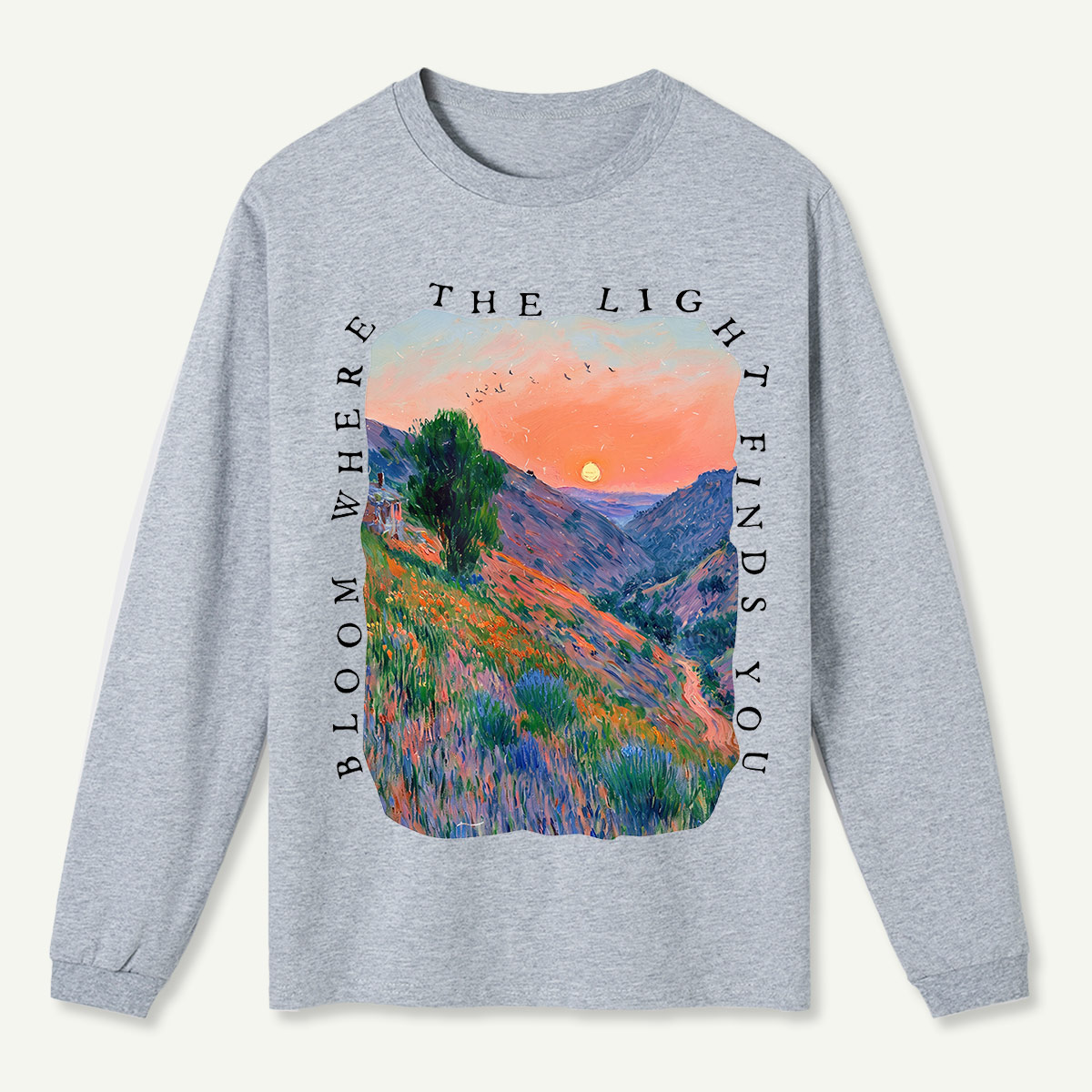 Dusk Hills Art Long Sleeve T-Shirt