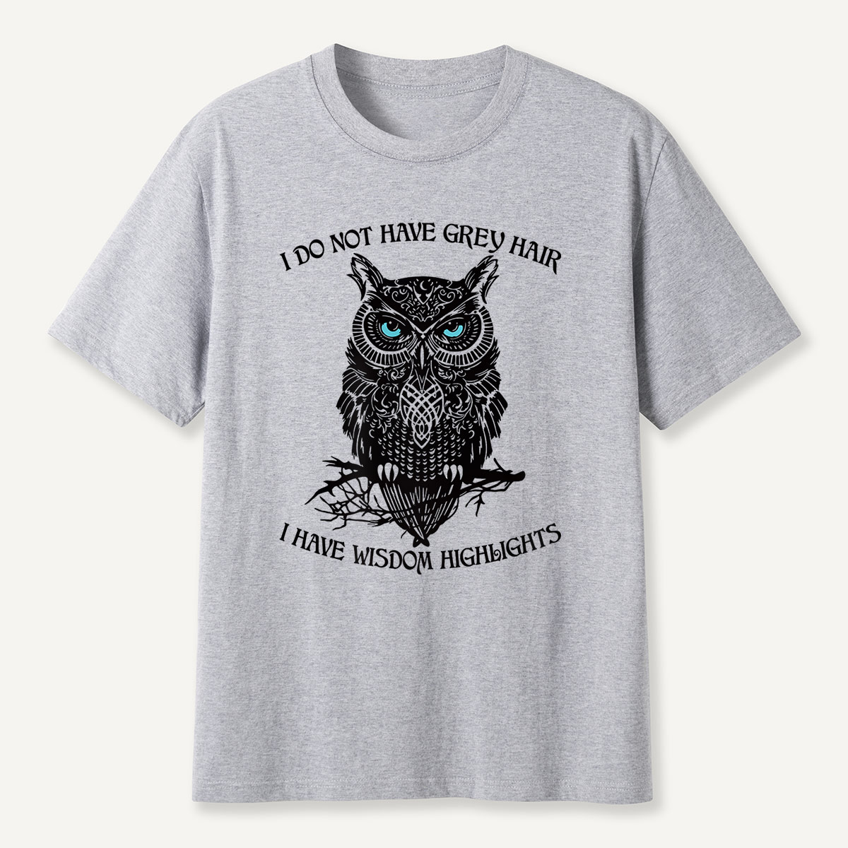 Tribal Blue-Eyed Owl T-Shirt