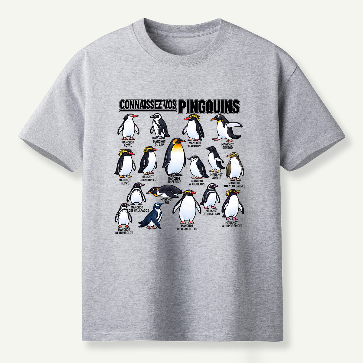 Connaissez Vos Pingouins Penguin Guide T-Shirt
