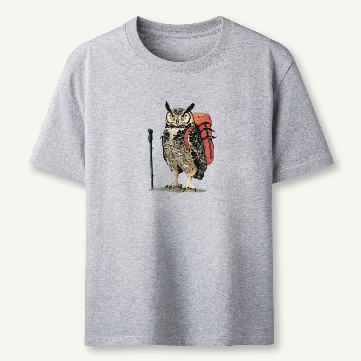 Great Horned Owl Backpacker T-Shirt