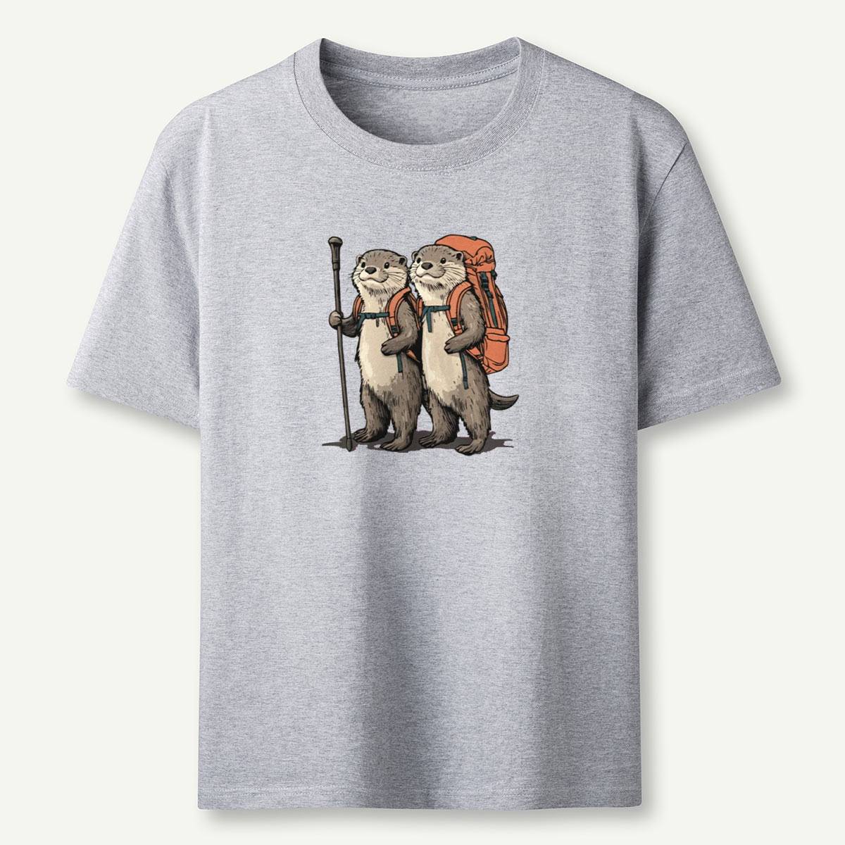Otter Couple Backpacker T-Shirt