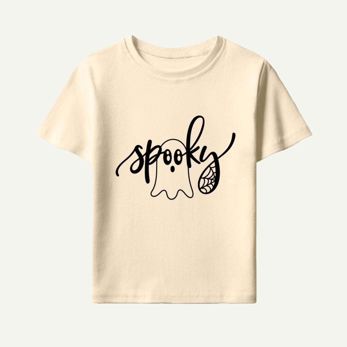 Spooky Ghost Lettering Kids T-Shirt