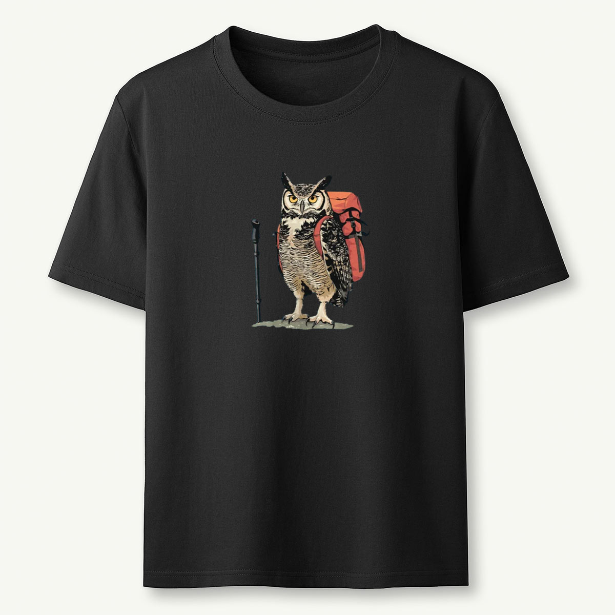 Great Horned Owl Backpacker T-Shirt