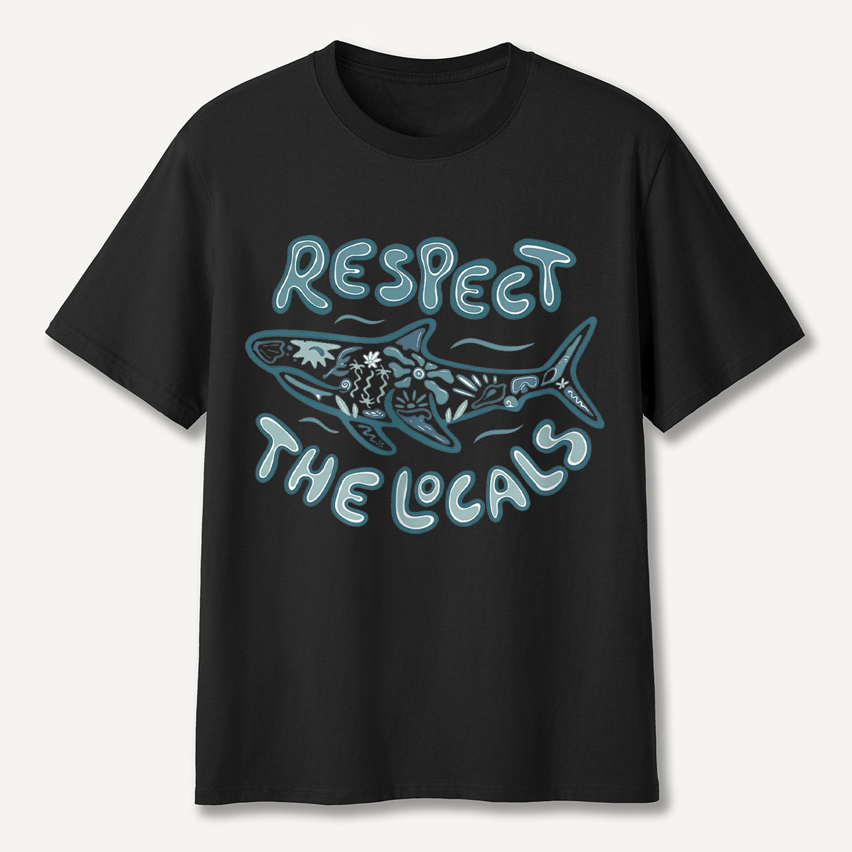 Coastal Ocean Shark Respect the Ocean Wildlife T-Shirt