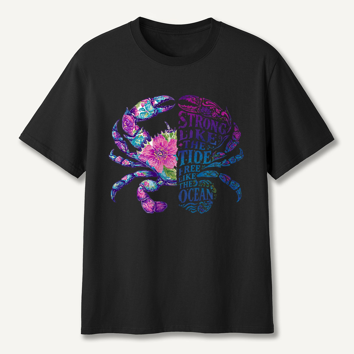 Strong Like the Tide Crab Ocean T-Shirt