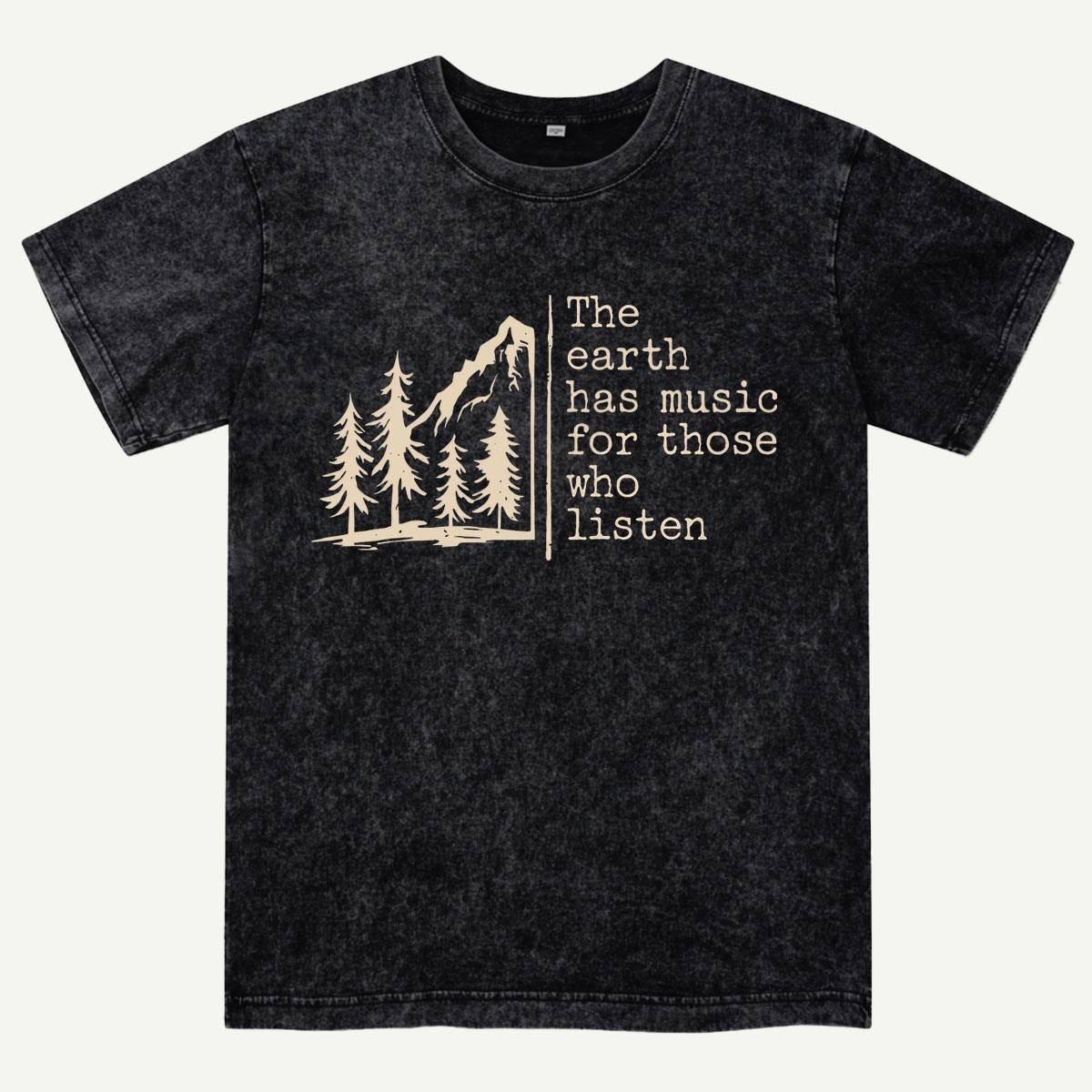 The Earth Has Music Raglan Washed T-Shirt