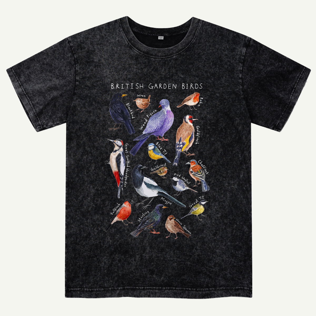 Botanical Garden Birds Wildlife Birdwatching Washed T-Shirt