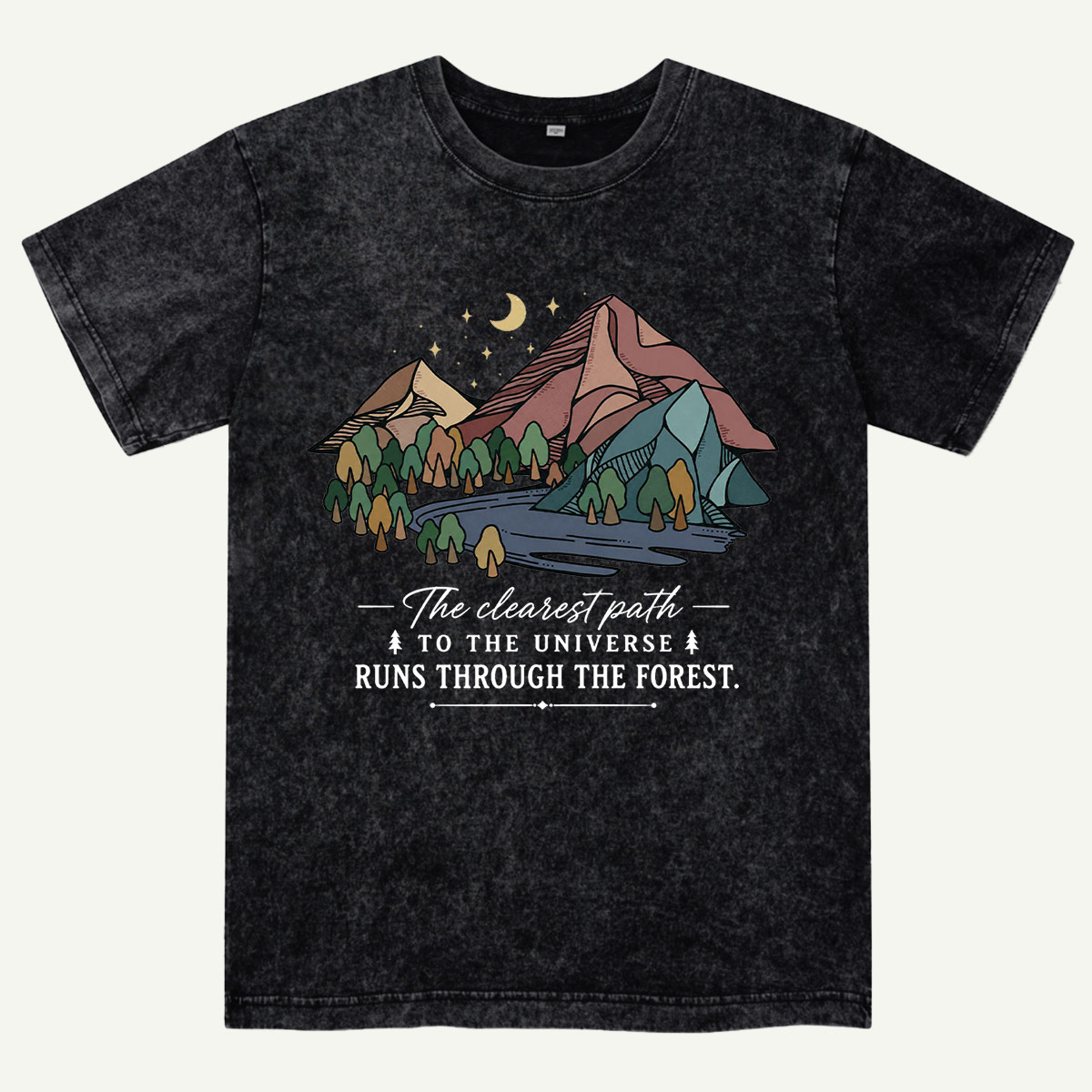 Mountain Forest Adventure Washed T-Shirt